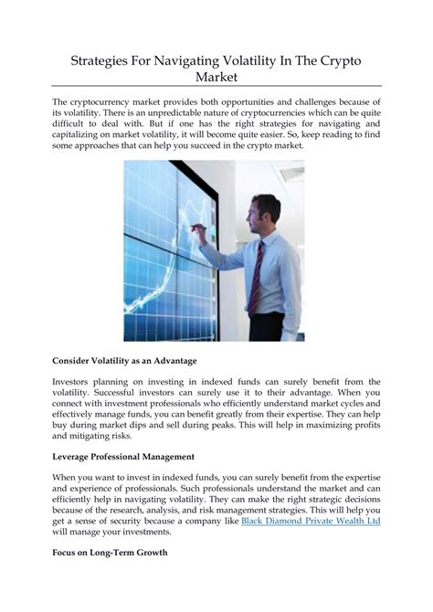Navigating Market Volatility: Strategies